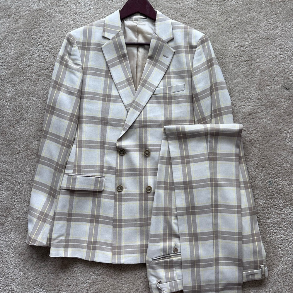 Boohoo Man Plaid Suit